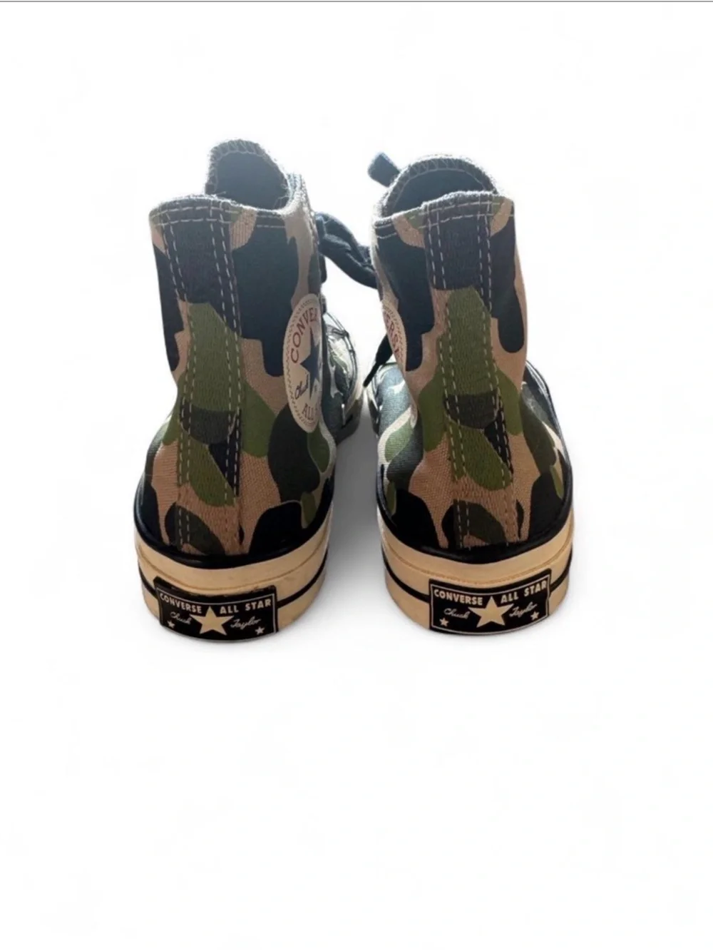 Converse Chuck 70 HI-top Camo Sneakers in Candied Ginger/Piq